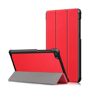Lenovo Tab E7 tri-fold Leer flip Hoesje - Rood
