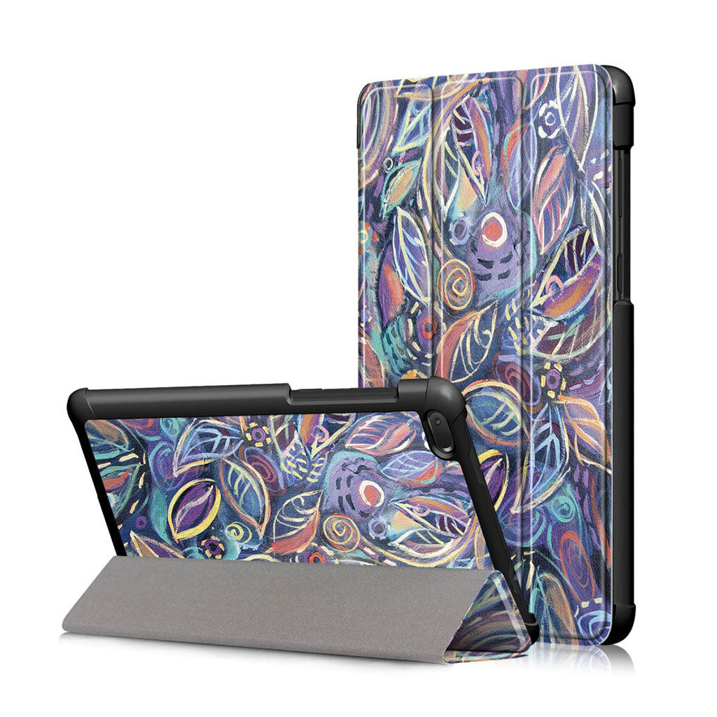 Lenovo Tab E7 Patroon Leer flip Hoesje - Leaves