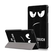 Lenovo Tab E8 Patroon Leer flip Hoesje - Don't Touch Me