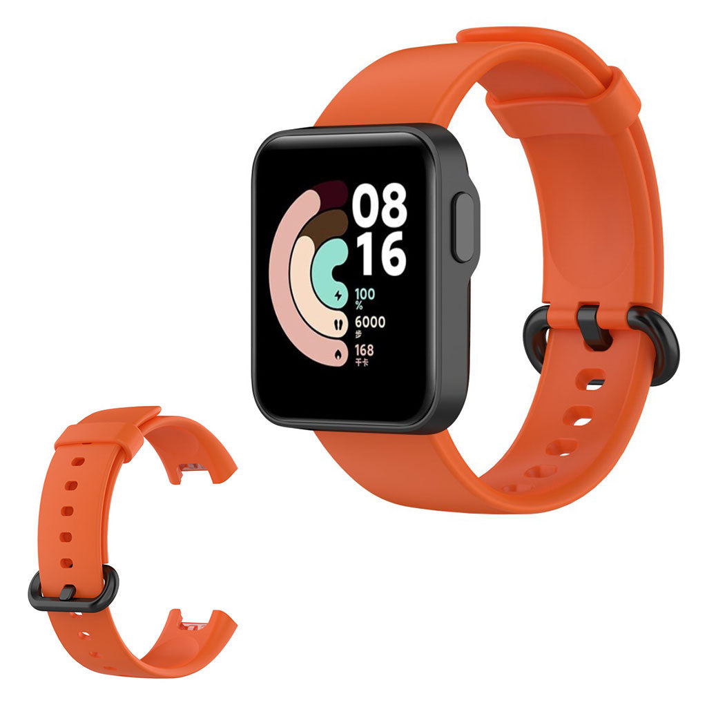 Xiaomi Mi Watch Lite eenvoudige siliconenn horlogeband - Oranje
