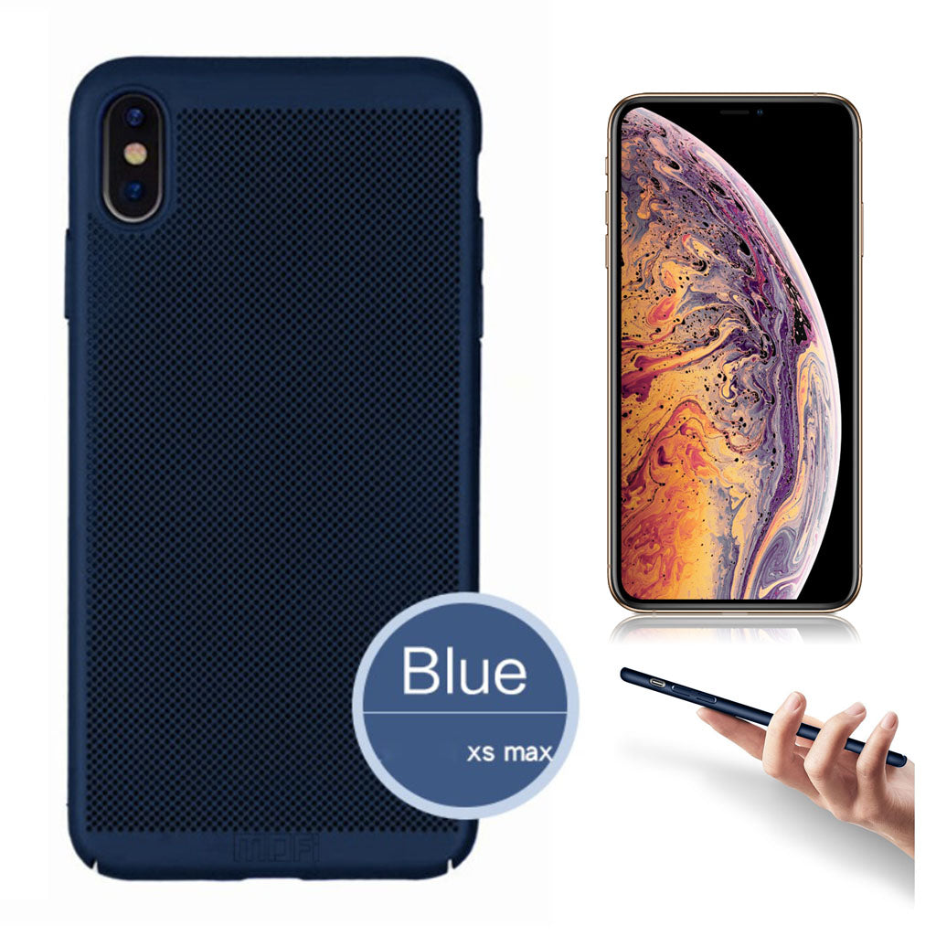 MOFI iPhone Xs Max heat dissipation Hoesje - Blauw