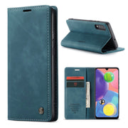 CaseMe Samsung Galaxy A70s vintage Hoesje - Blauw
