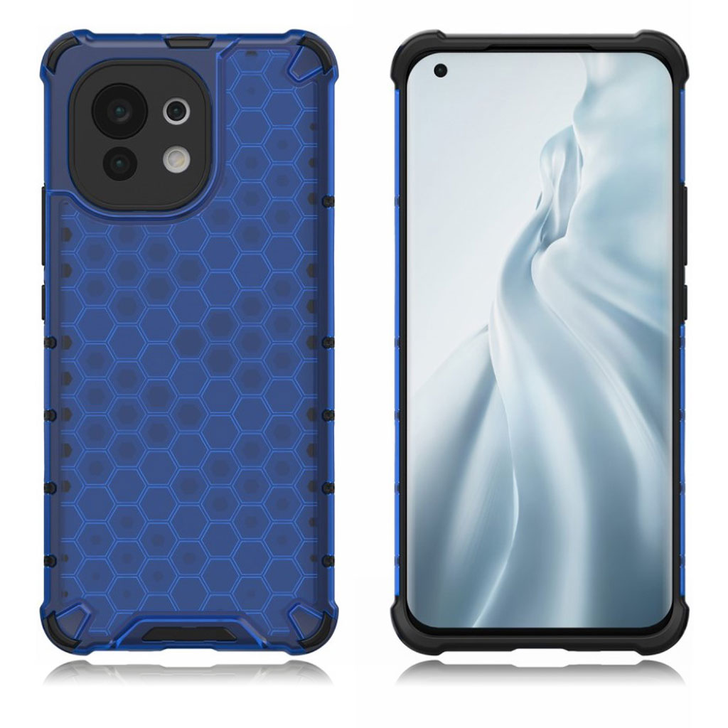 Bofink Honingraat Xiaomi Mi 11 Hoesje - Blauw