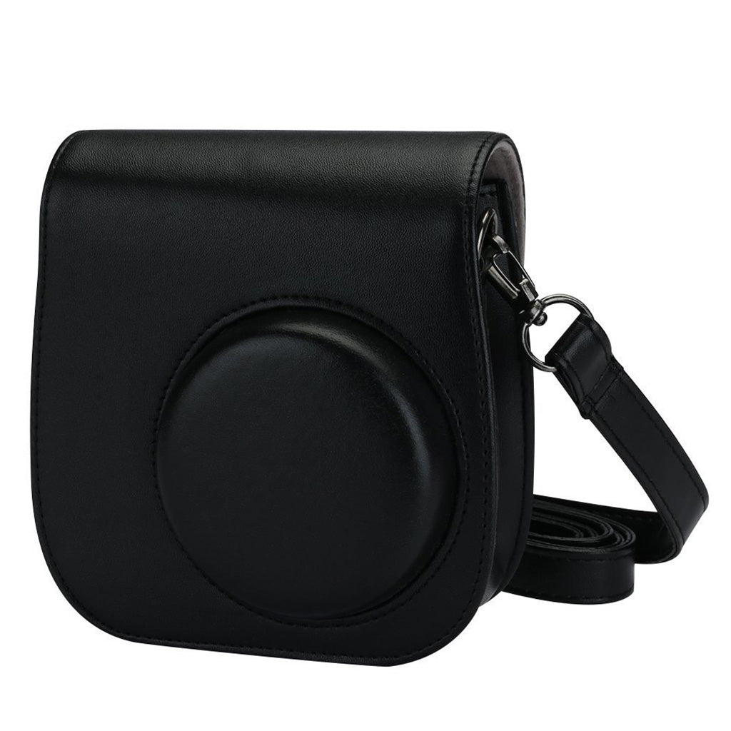 Fujifolie Instax Mini 9 / 8 leren etui - Zwart