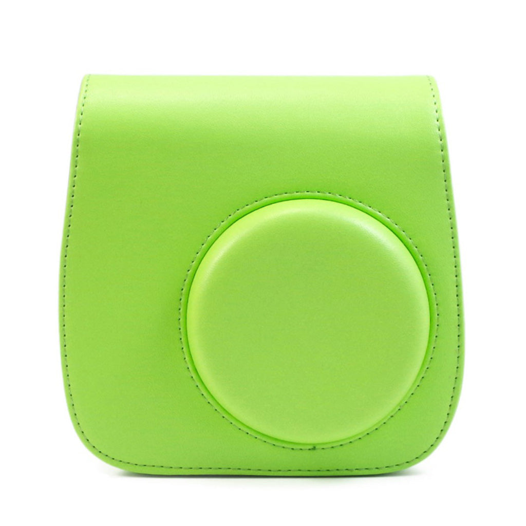 Fujifolie Instax Mini 9 / 8 leren etui - Lichtgroen