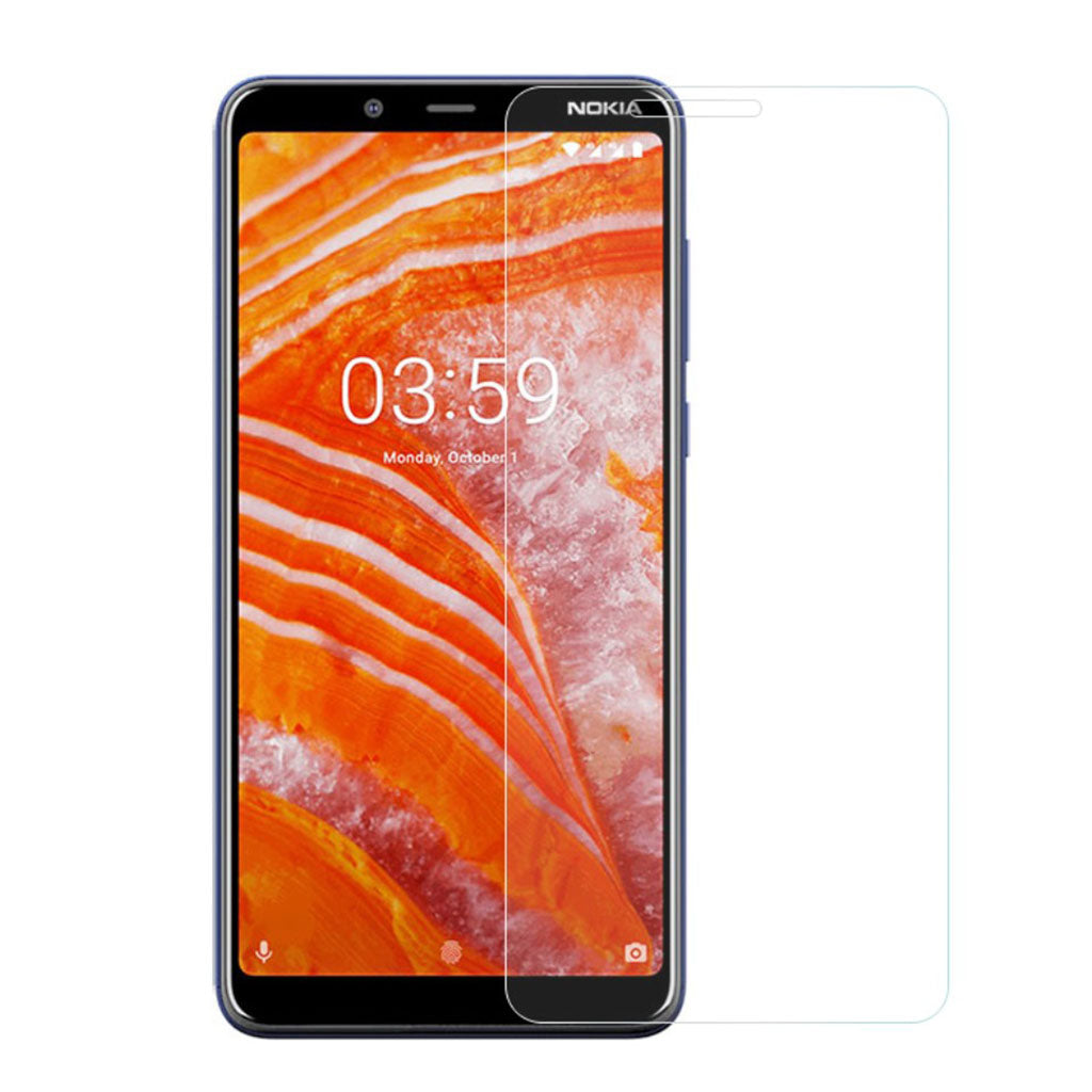 Nokia 3.1 Plus arc edge gehard glazen screenprotector