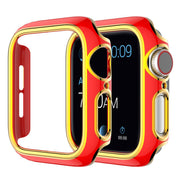 Glanzende kleur versiering voor Apple Watch Series 3/2/1 38mm - Rood / Goud