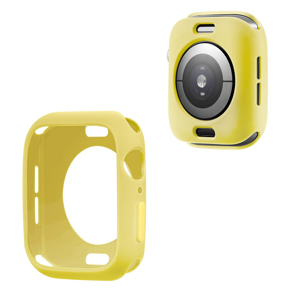 Apple Watch Series 6 / 5 44mm snoepjeskleur siliconenn montuur - Alles Geel