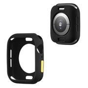 Apple Watch Series 6 / 5 44mm snoepjeskleur siliconenn montuur - Zwart/Geel
