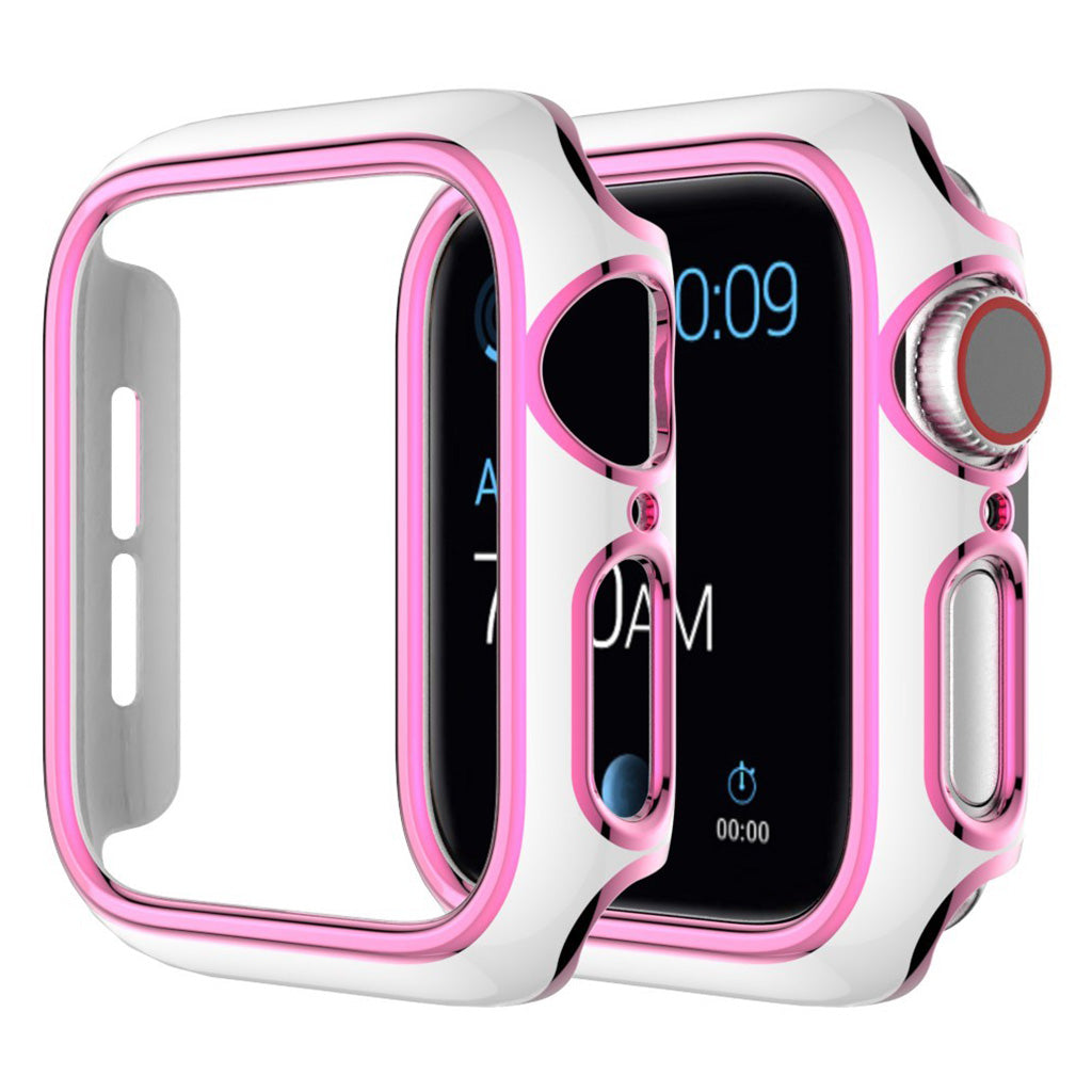 Apple Watch Series 6 / 5 44mm kleuraccessoires - Wit / Roze