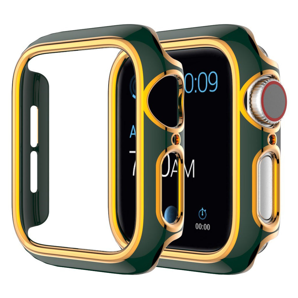 Apple Watch Series 6 / 5 44mm kleuraccessoires - Groen / Roségoud