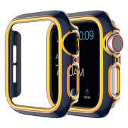 Apple Watch Series 6 / 5 44mm kleuraccessoires - Blauw / Roségoud