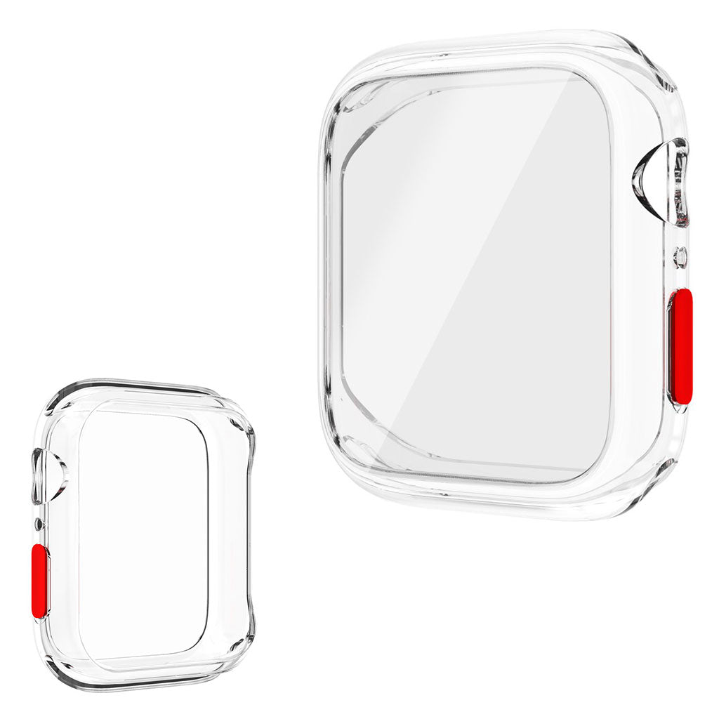 Apple Watch Series 6 / 5 44mm hoesje met gehard glas - Transparant