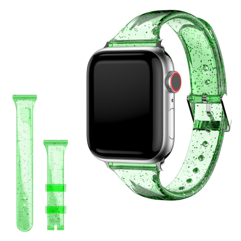 Bracelet de montre Apple Watch Series 6 / 5 40mm style pailleté - Vert