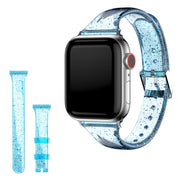 Bracelet de montre Apple Watch Series 6 / 5 40mm style pailleté - Bleu