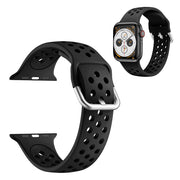 Bracelet en silicone bicolore pour Apple Watch Series 6 / 5 40mm - Noir
