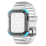Apple Watch Series 6 / 5 40mm color edge clear style watch band - Bleu