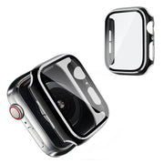 Apple Watch Series 6 / 5 40mm cadre cool avec verre trempé - Noir / Argent
