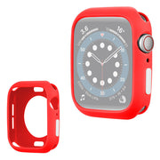 Apple Watch Series 6 / 5 40mm cadre en silicone couleur bonbon - Rouge / Blanc