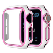 Apple Watch Series 6 / 5 40mm housse d'ornement de couleur - Blanc / Rose