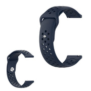 Samsung Gear S3 gestroomlijnde horlogeband met gaatjesdesign - Donkerblauw