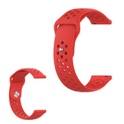 Samsung Gear S3 gestroomlijnde horlogeband met gaatjesdesign - Rood