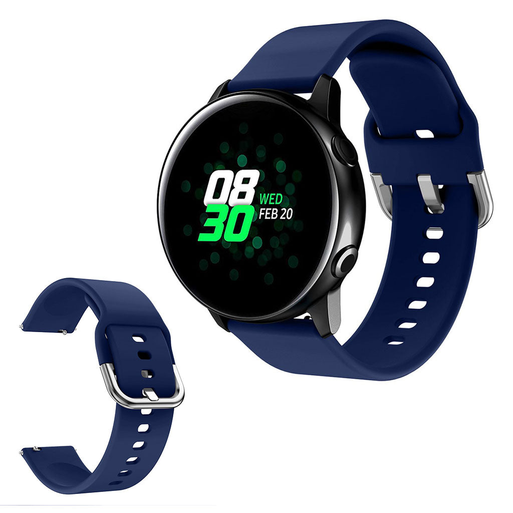 Samsung Galaxy Watch Active 2 - 40mm siliconenn horlogeband - Marineblauw
