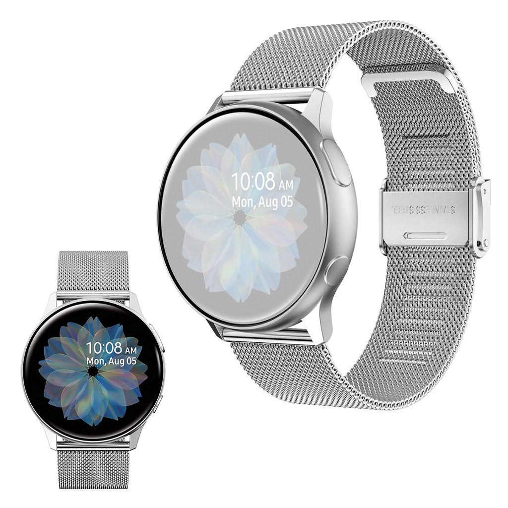 Roestvrij stalen horlogebandje voor Samsung Galaxy Watch Active 2 - 44mm / Watch Active - Zilver