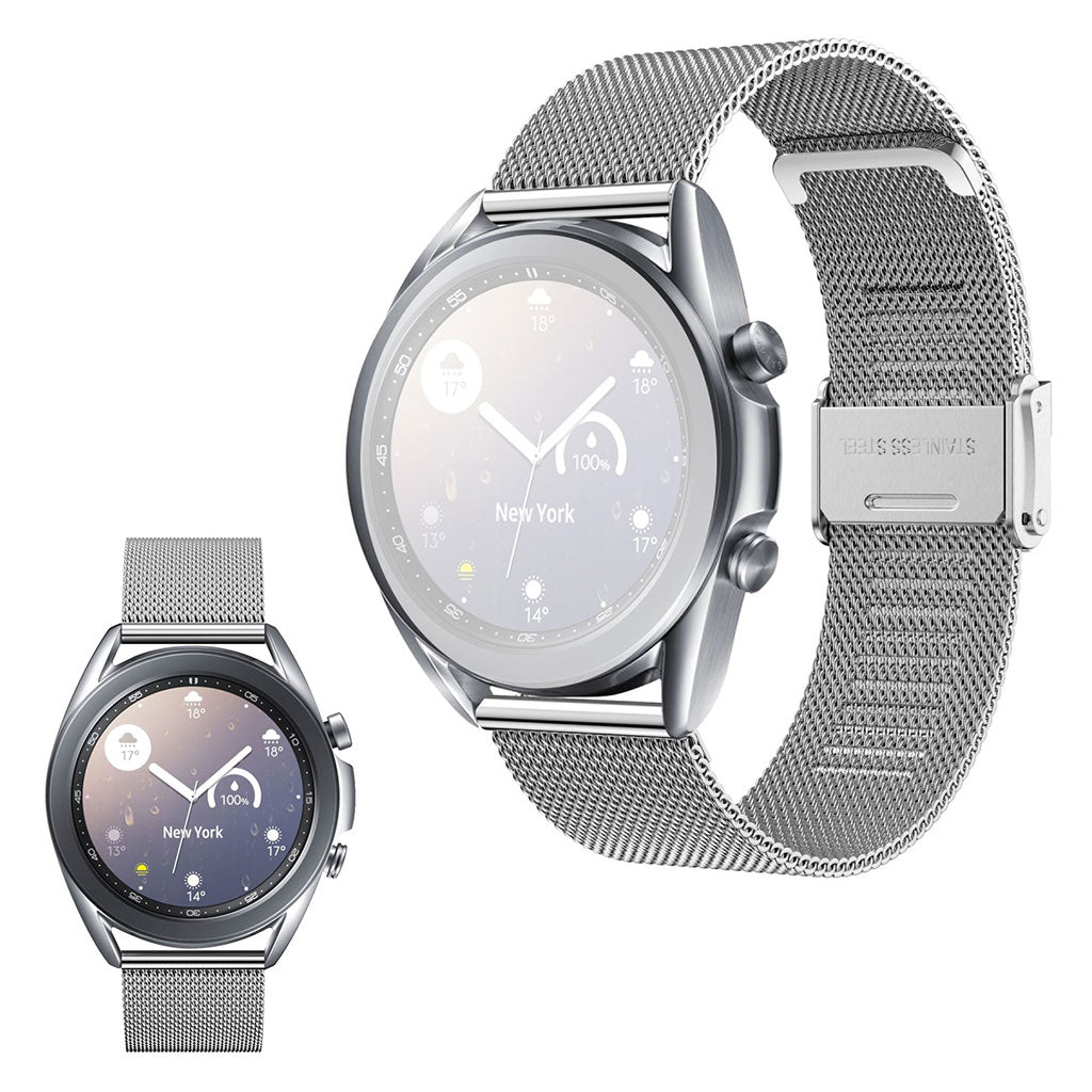Samsung Galaxy Watch 3 (41mm) roestvrij stalen horlogeband - Zilver