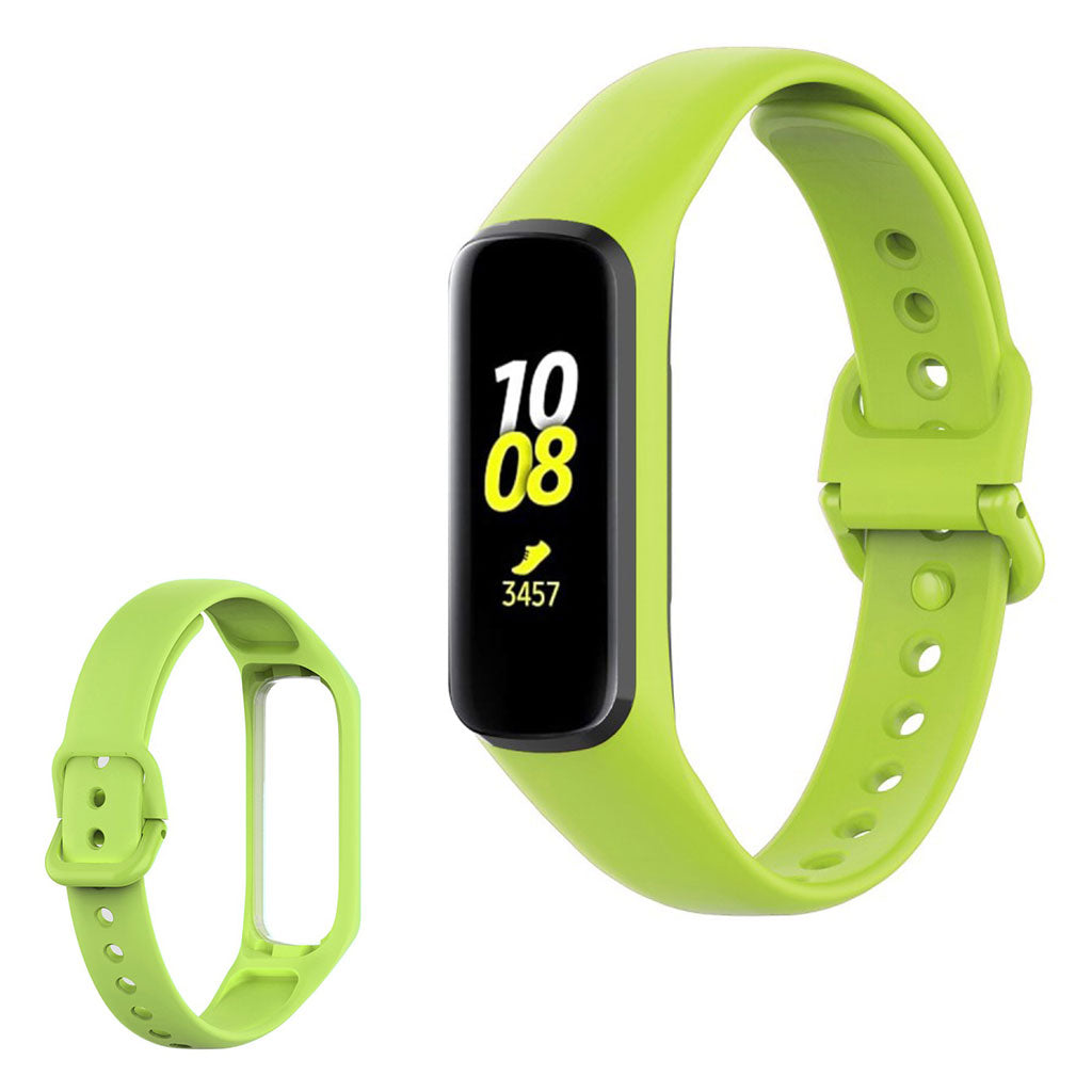 Samsung Galaxy Fit 2 eenvoudig siliconenn armband - Lichtgroen