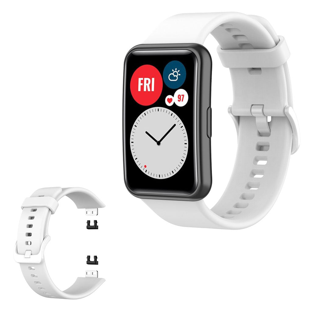 Huawei Watch Fit siliconenn armband - Wit