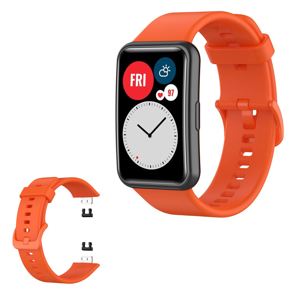 Huawei Watch Fit siliconenn armband - Oranje