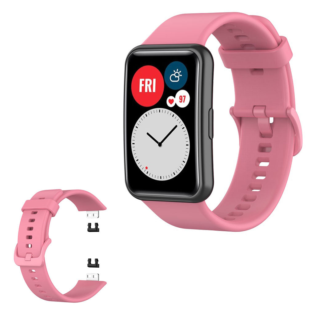 Huawei Watch Fit siliconenn armband - Roze