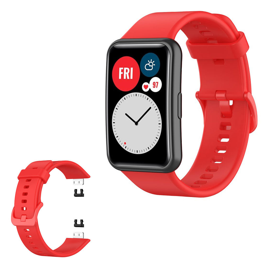 Huawei Watch Fit siliconenn armband - Rood