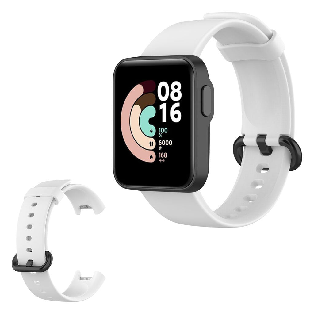 Xiaomi Mi Watch Lite eenvoudige siliconenn horlogeband - Wit