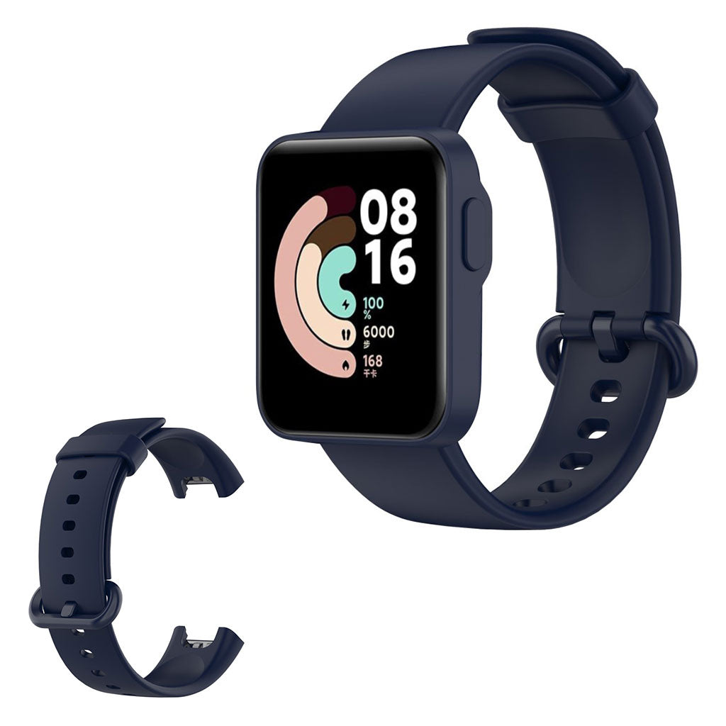 Xiaomi Mi Watch Lite eenvoudige siliconenn horlogeband - Middernachtblauw