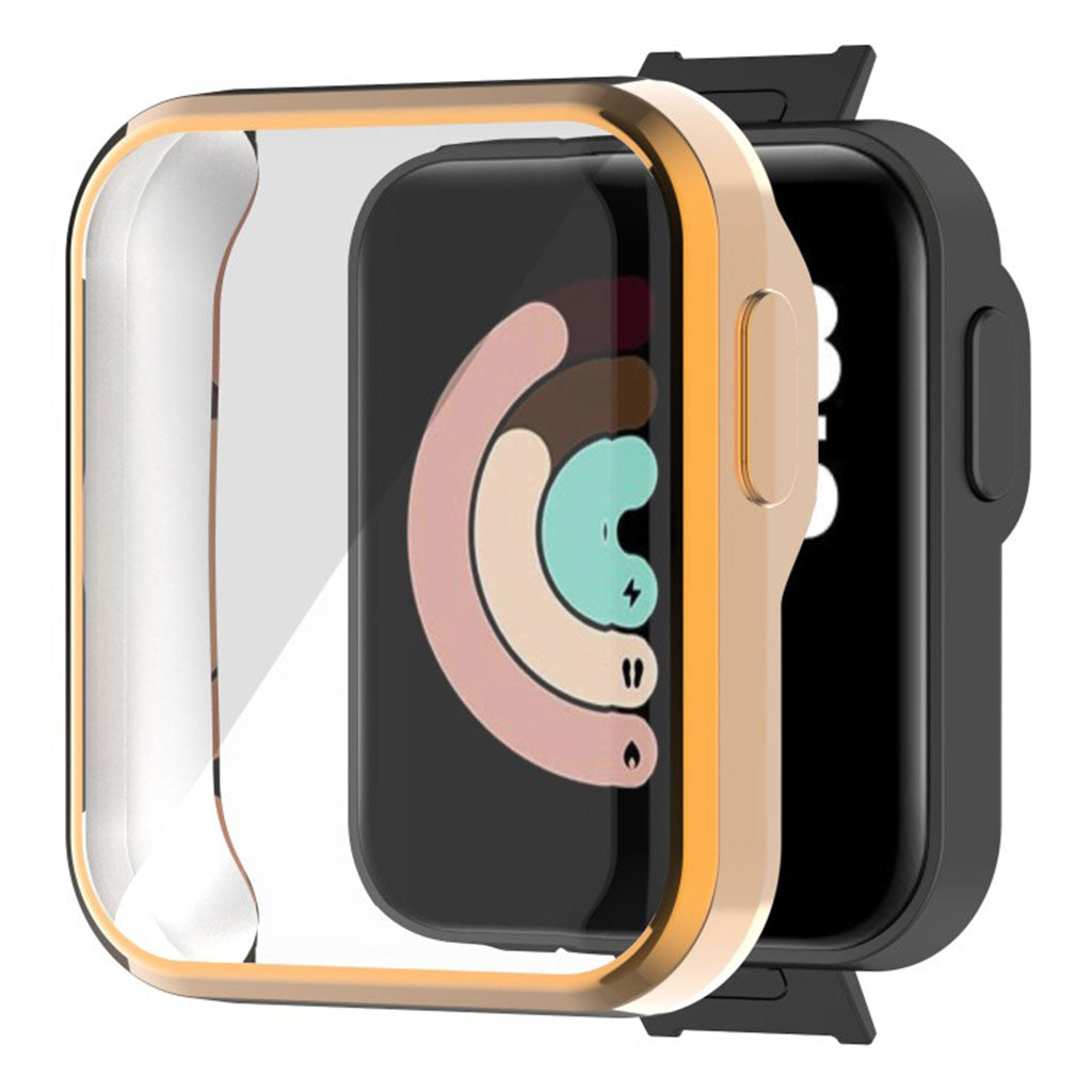 Xiaomi Mi Watch Lite / Redmi Watch glanzend hoesje - Roségoud