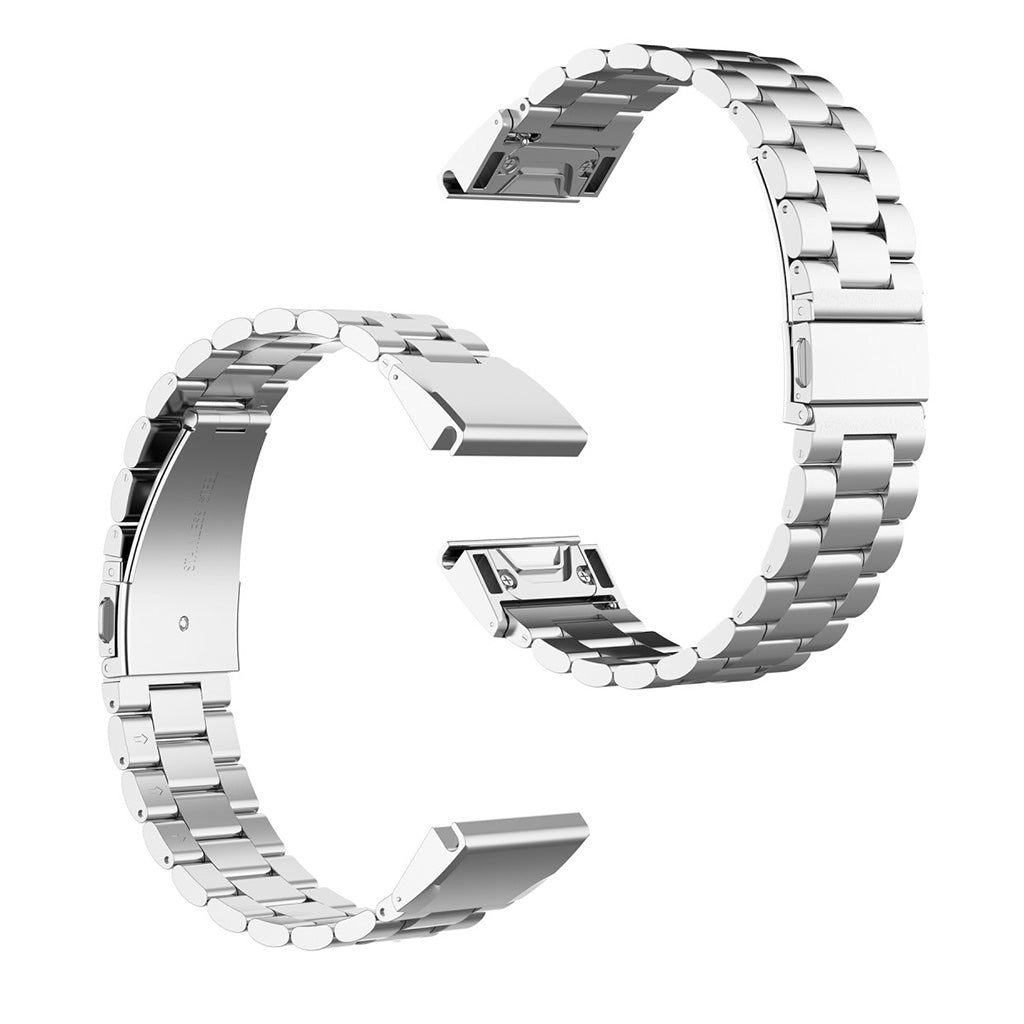 Bracelet en acier inoxydable pour montre Garmin - Argent