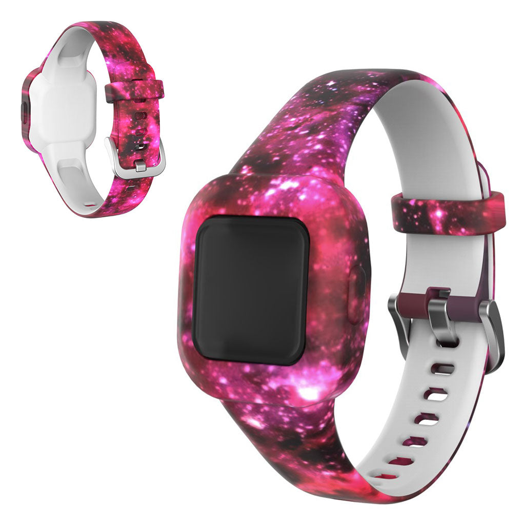 Garmin Vivofit Jr 3 patroon in siliconenn armband - Sterrenhemel Roze