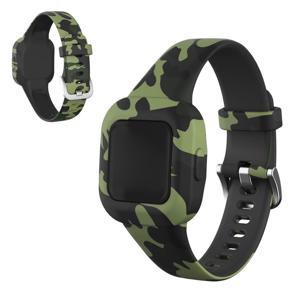Garmin Vivofit Jr 3 modèle de bracelet en silicone - Vert Camouflage