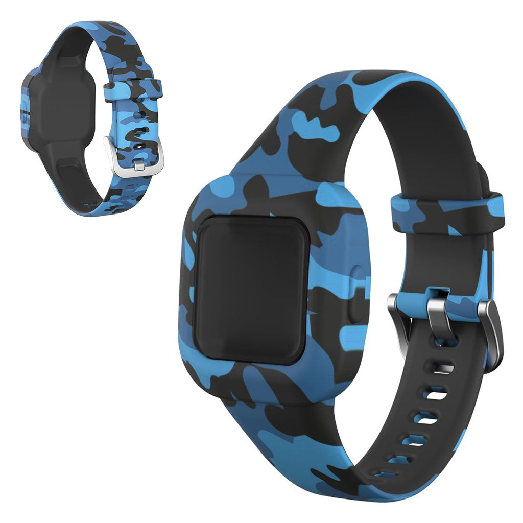 Garmin Vivofit Jr 3 modèle de bracelet en silicone - Bleu Camouflage