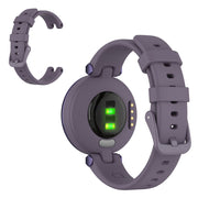 Bracelet de montre en silicone de couleur unie pour Garmin Lily - Violet