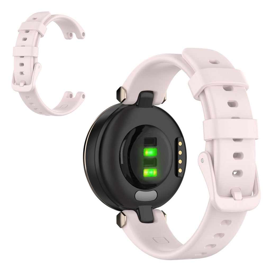 Siliconen effen gekleurde armband voor Garmin Lily - Roze