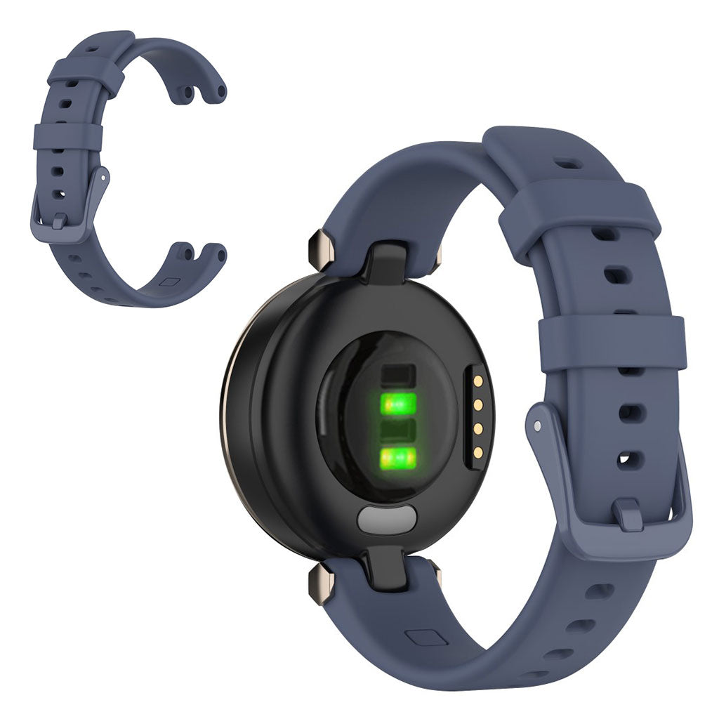 Siliconen effen gekleurde armband voor Garmin Lily - Blauw