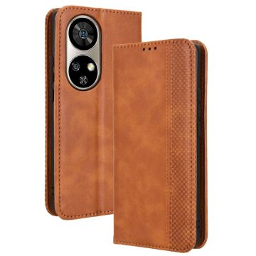 Bofink Vintage Ulefone Note 17 Pro leren beschermhoesje - Bruin