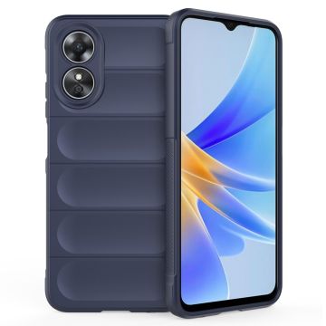 Zachte gripvormige cover voor Oppo A17 - Donkerblauw