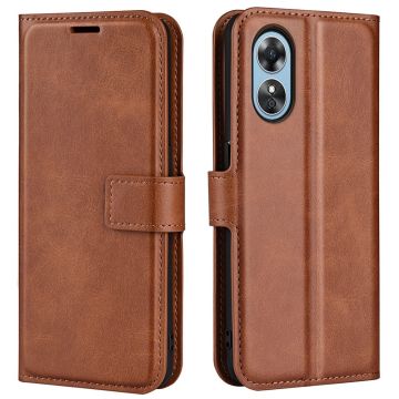 Portemonnee-etui voor Oppo A17 / Oppo A17k - Lichtbruin