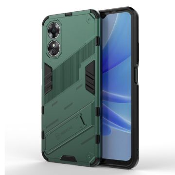 Schokbestendige hybride hoes met een moderne touch voor Oppo A17 - Groen