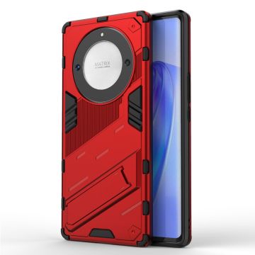 Schokbestendige hybride hoes met een moderne touch voor Honor Magic5 Lite / Honor X9a / Motorola Moto X40 - Rood