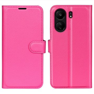 Classic Xiaomi Redmi 13C / Xiaomi Poco C65 leren flip hoesje - Roze